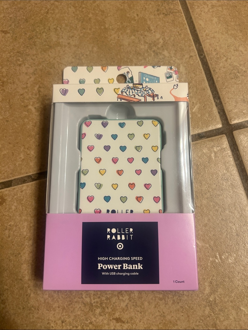 Roller Rabbit x Target Power Bank for phone charging